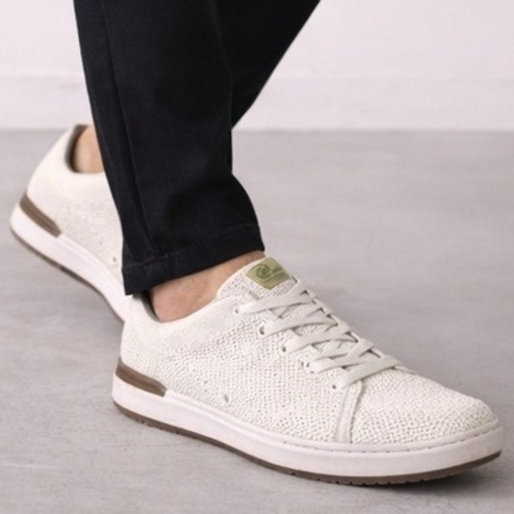 Earth Elements Anton‎ Casual Mesh Sneakers Men's 8.5 Sand White Comfort Lace-Up